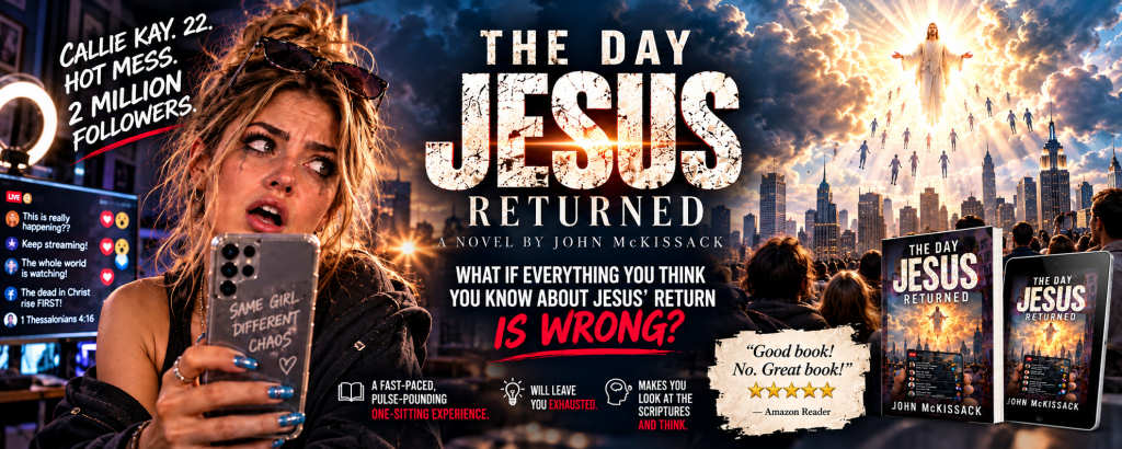 The Day Jesus Returned promotional banner